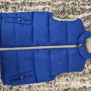 Blue Puffer Vest with Logo